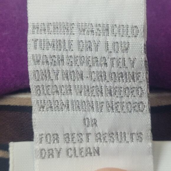 Vintage Studio C Women's Long Sleeve Striped Blouse Size 20 - Picture 6 of 7